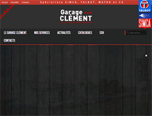 Tablet Screenshot of garageclement.fr